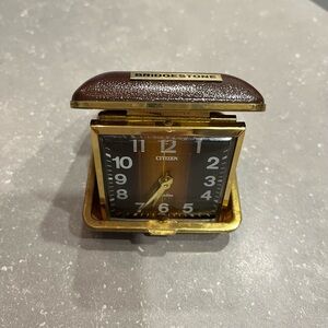 Vintage Citizen travel alarm clock manual winding, made in Japan